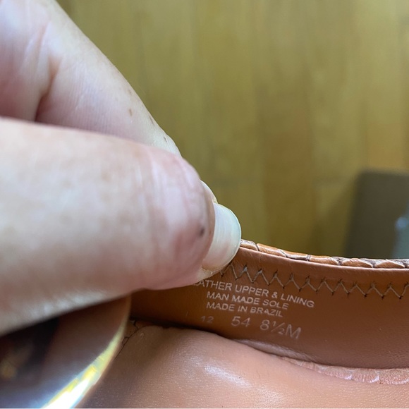 Tory Burch Sally II Wedge Pump Size 8 1/2 Snake Print Peep Toe - Picture 8 of 8